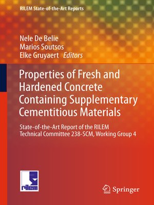 cover image of Properties of Fresh and Hardened Concrete Containing Supplementary Cementitious Materials